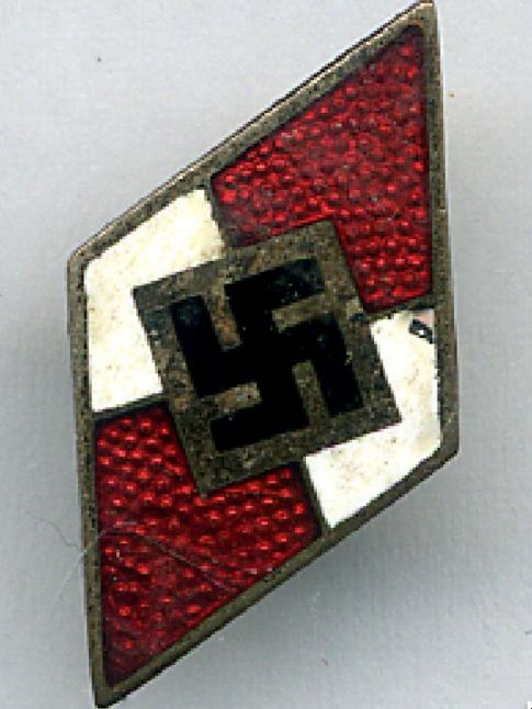 I didn't know this was a Hitler Youth badge until I looked it up tonight. More chickens coming home to roost.